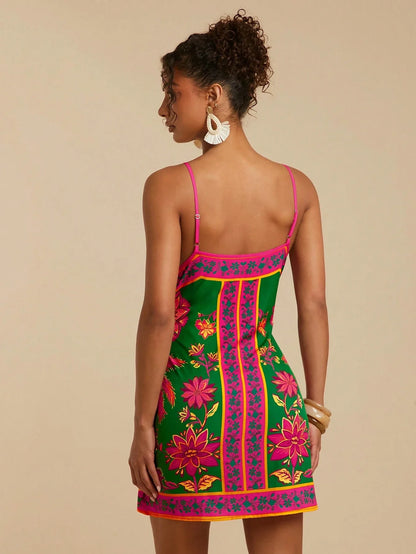 Women Wrap Floral Print Boho Dress Mini by MadisonnSavannahBoutique