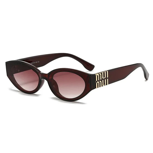 Luxury Women's Small Oval Sunglasses by MadisonnSavannahBoutique