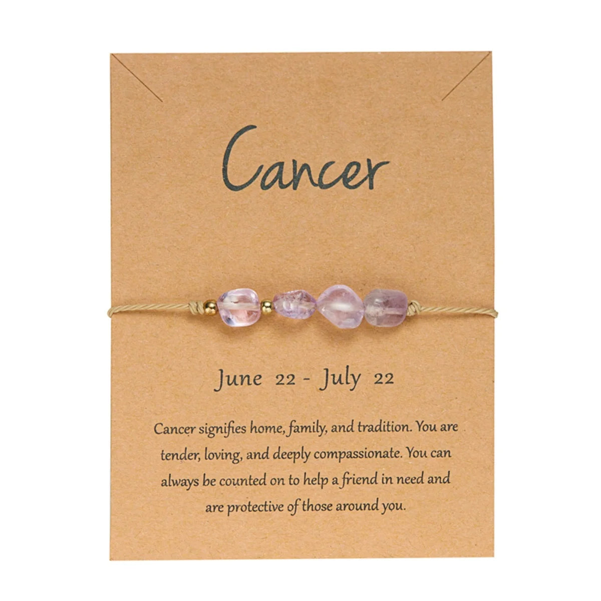 Charm 12 Constellation Irregular Natural Stone Beads Bracelets Birthstone Zodiac Signs by MadisonnSavannahBoutique