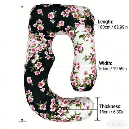Light Luxury Floral U-Shaped Pillow by MadisonnSavannahBoutique