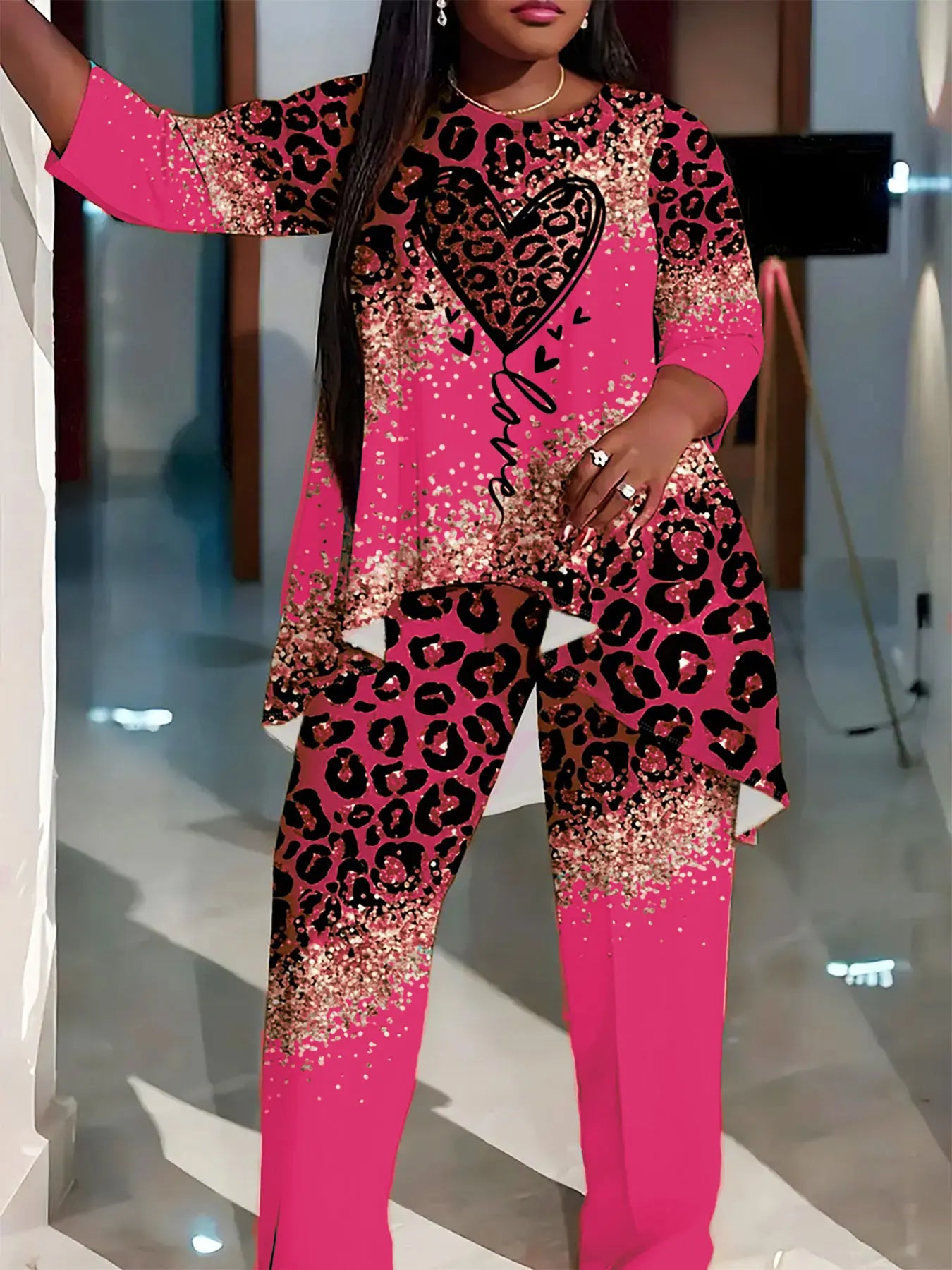 plus size women's suit shirt pants two-piece by MadisonnSavannahBoutique
