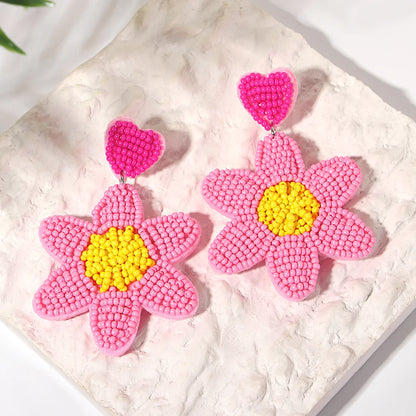 Bohemian Starfish Lobster Conch Seed Bead Drop Earrings Handmade by MadisonnSavannahBoutique