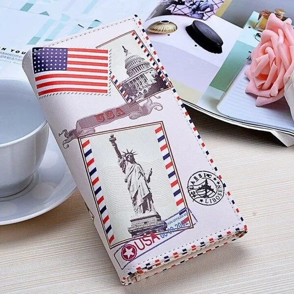 US Flag Dollar PU Leather Wallet by MadisonnSavannahBoutique