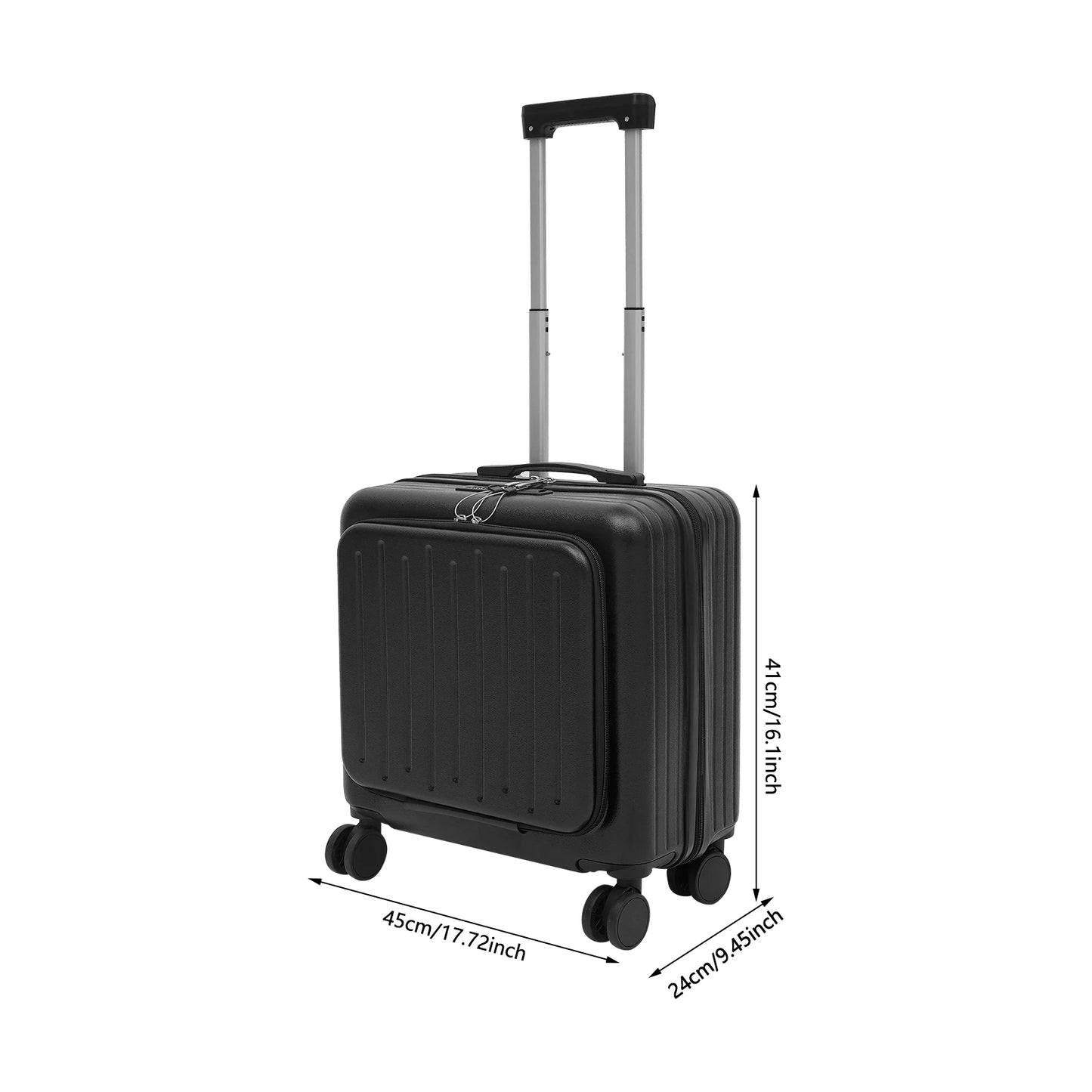 18" Boarding Suitcase with Front Compartment by MadisonnSavannahBoutique
