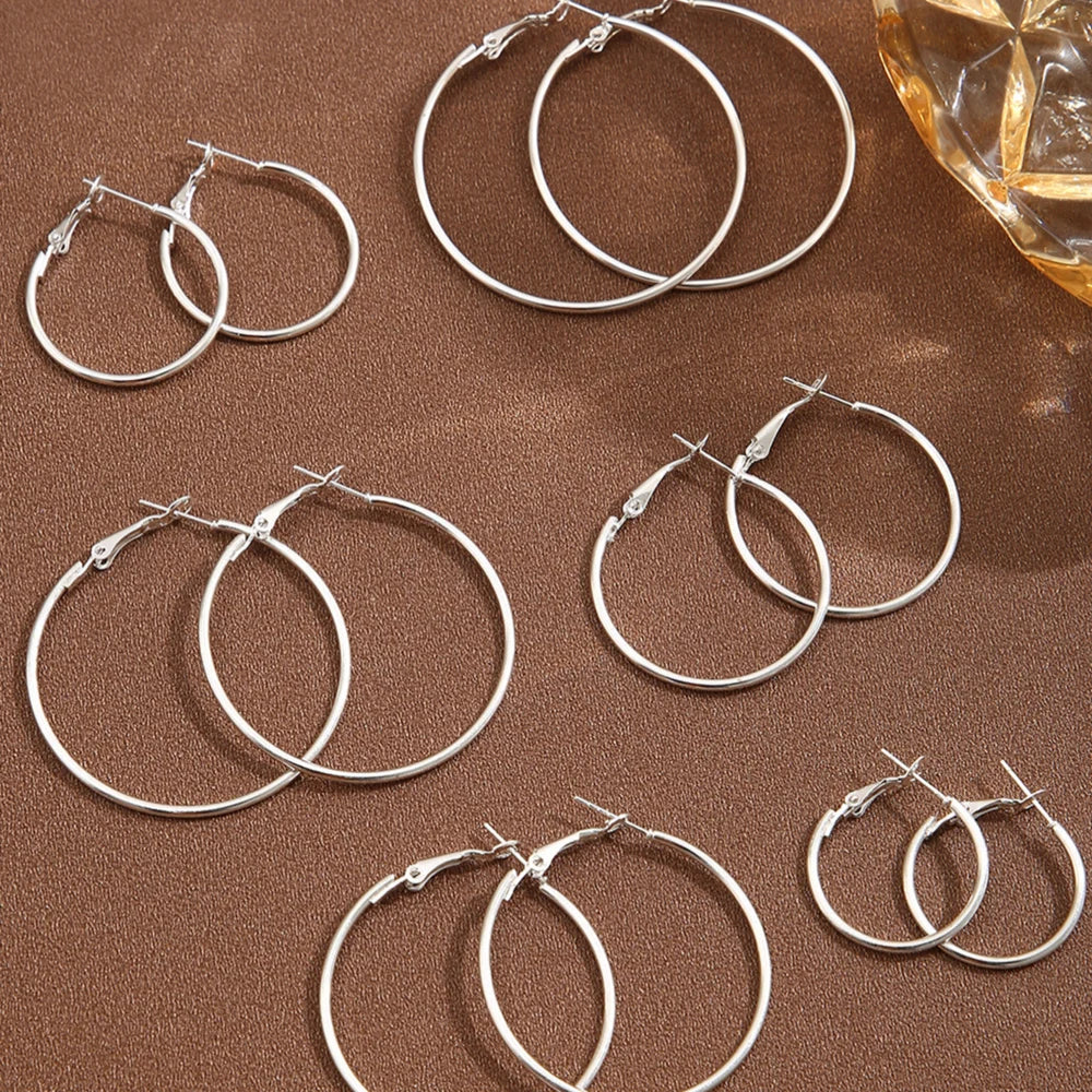 Hyperbolic Hoop Earrings Set by MadisonnSavannahBoutique