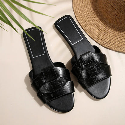 Luxury Designer Women's Flat Slippers by MadisonnSavannahBoutique