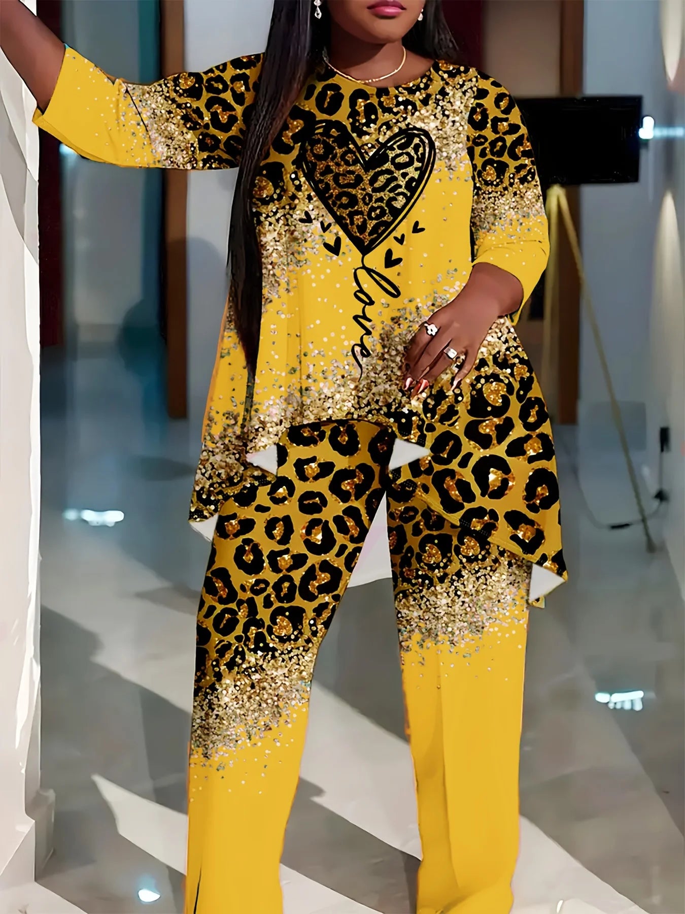 plus size women's suit shirt pants two-piece by MadisonnSavannahBoutique