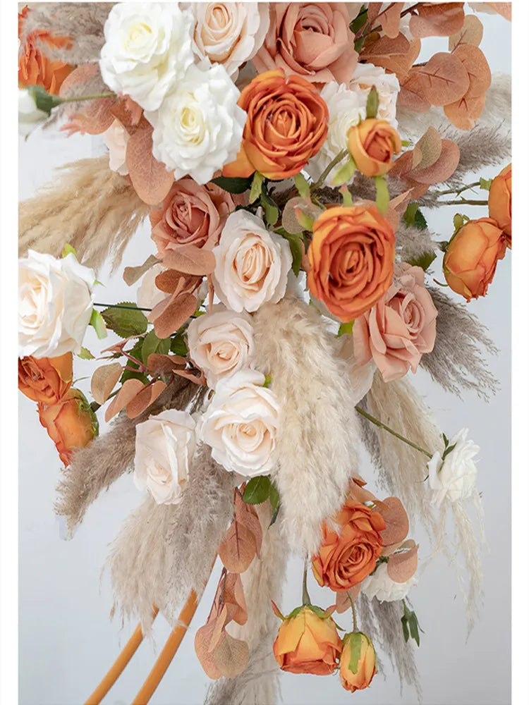 Flower Row Wedding Arch Backdrop Props Road Lead Floral Ball by MadisonnSavannahBoutique