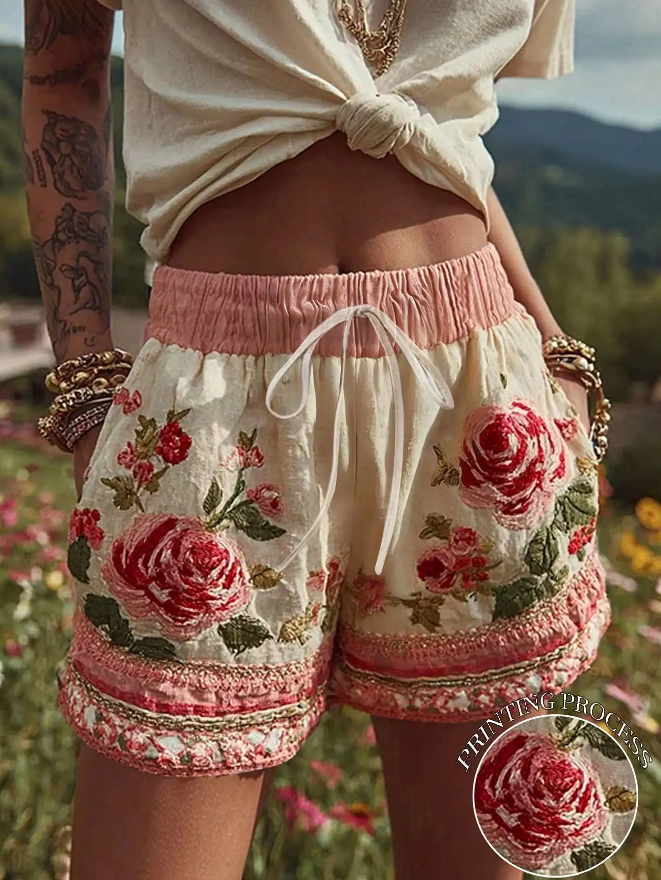 Floral Print Loose Shorts by MadisonnSavannahBoutique