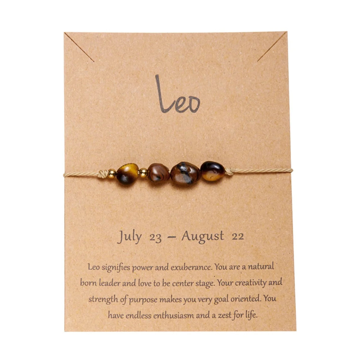 Charm 12 Constellation Irregular Natural Stone Beads Bracelets Birthstone Zodiac Signs by MadisonnSavannahBoutique