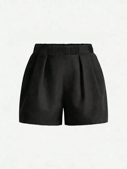 High Waist Pleated Shorts