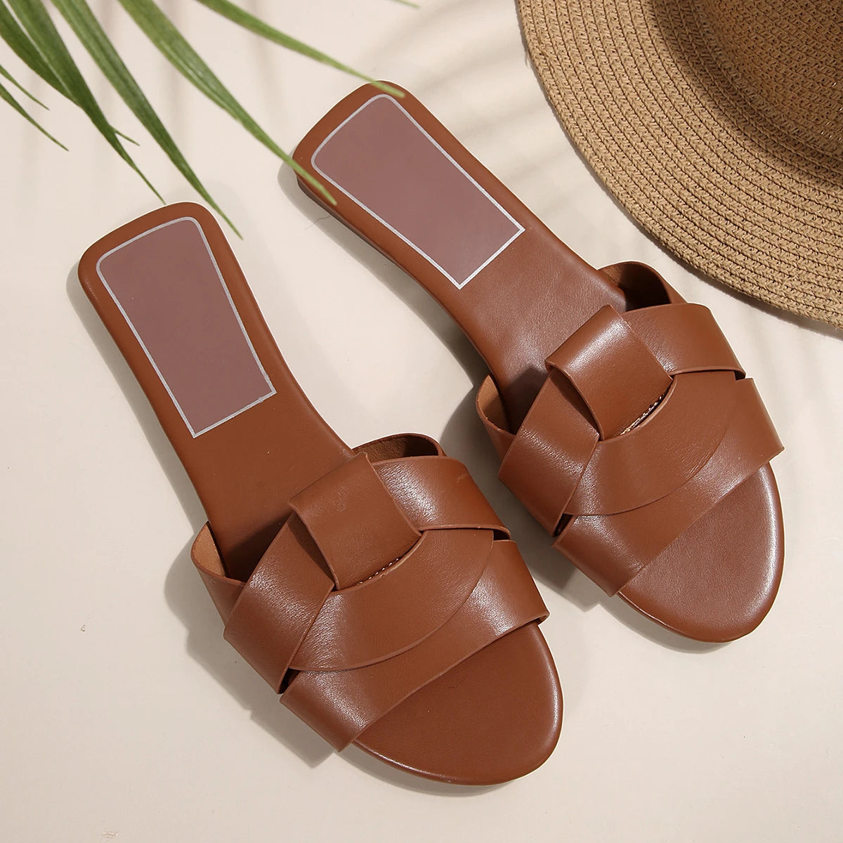 Luxury Designer Women's Flat Slippers by MadisonnSavannahBoutique