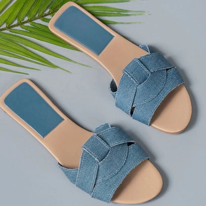 Luxury Designer Women's Flat Slippers by MadisonnSavannahBoutique