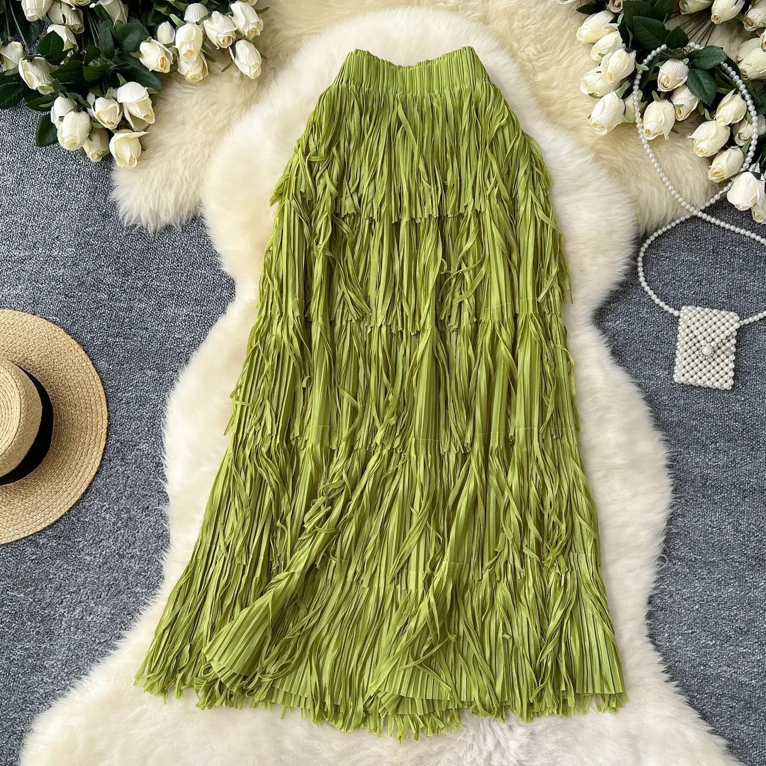Midi Long Skirt For Women High Waist Skirts by MadisonnSavannahBoutique