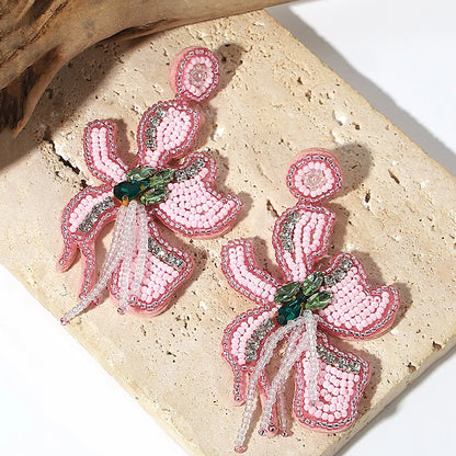 Bohemian Starfish Lobster Conch Seed Bead Drop Earrings Handmade by MadisonnSavannahBoutique