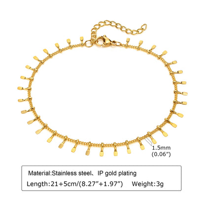 18k Gold Plated Foot Chain by MadisonnSavannahBoutique
