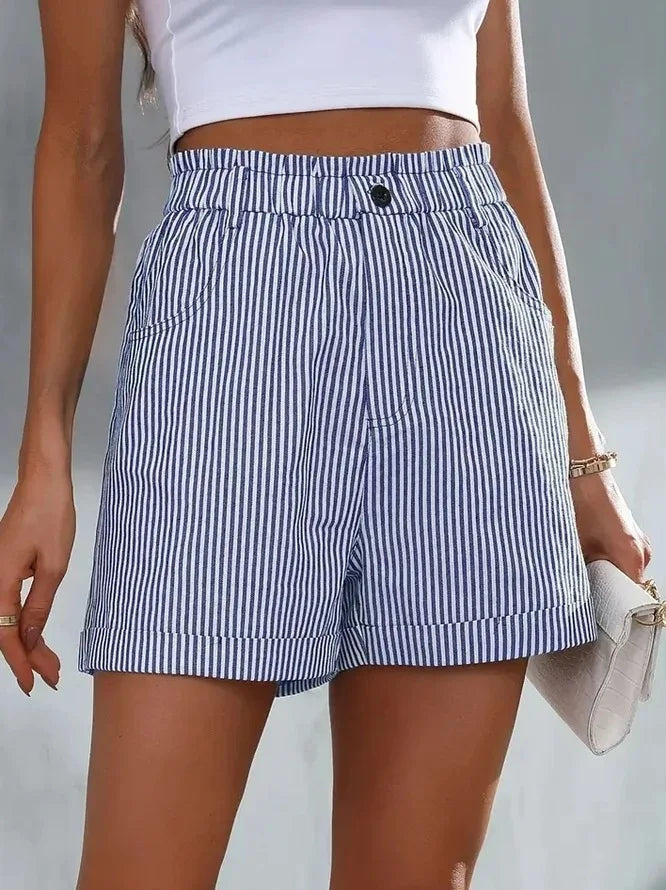 summer casual pocket striped casual shorts by MadisonnSavannahBoutique