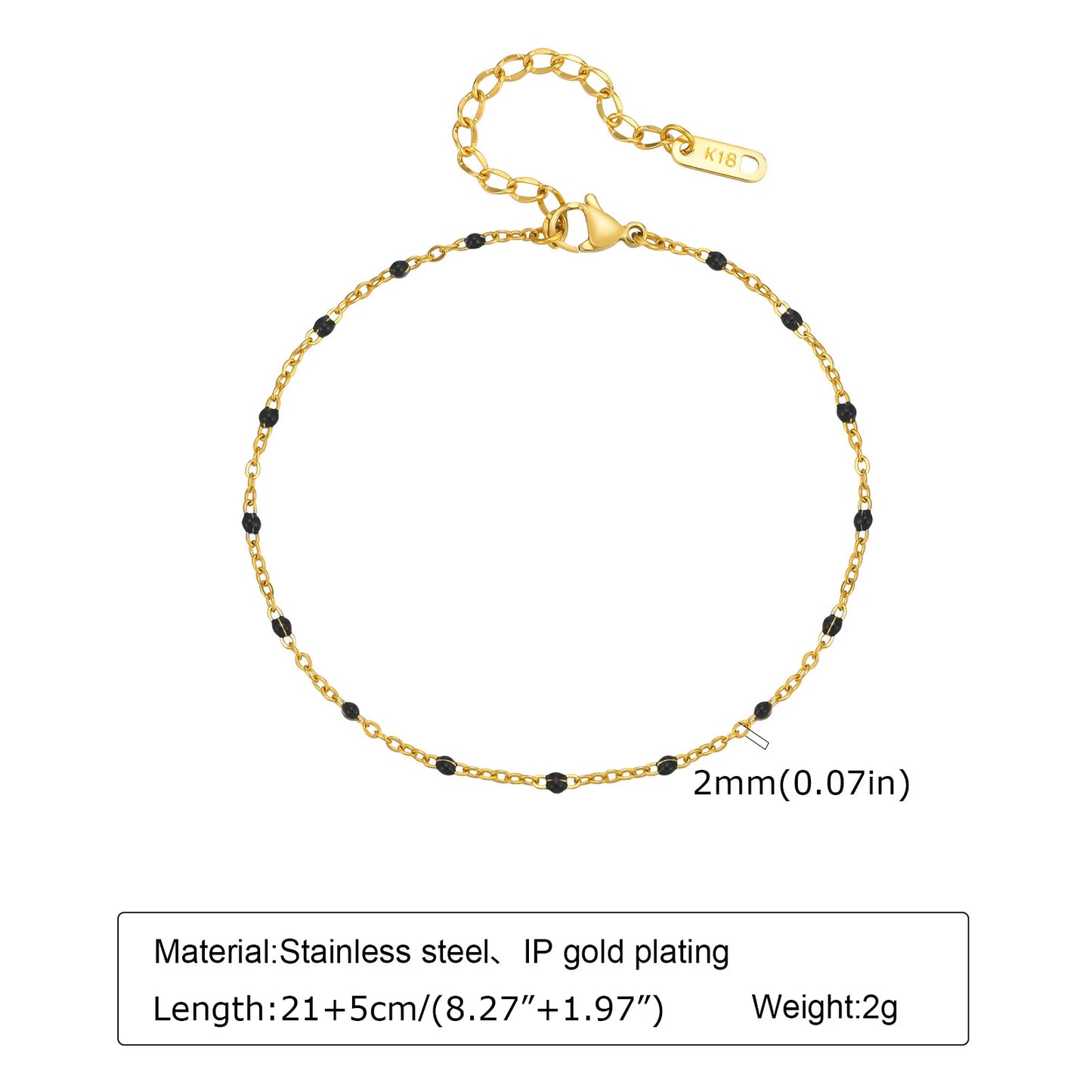 18k Gold Plated Foot Chain by MadisonnSavannahBoutique