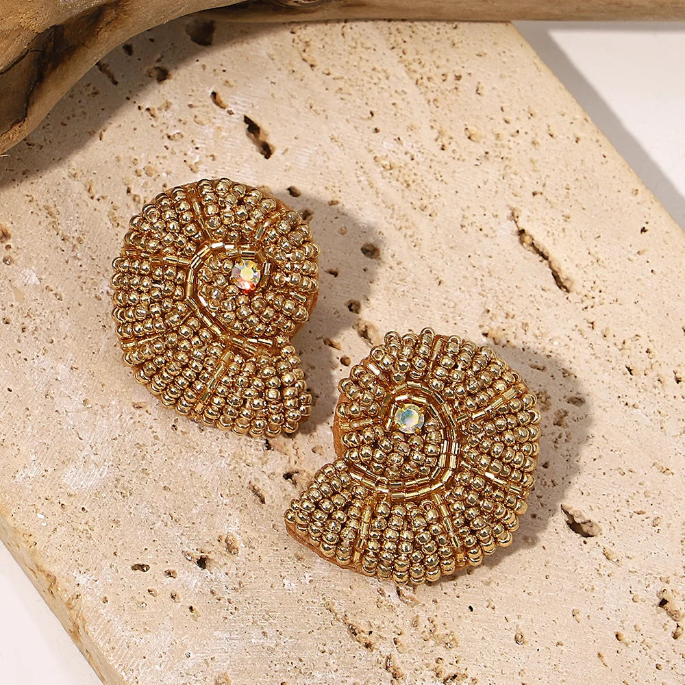 Bohemian Starfish Lobster Conch Seed Bead Drop Earrings Handmade by MadisonnSavannahBoutique