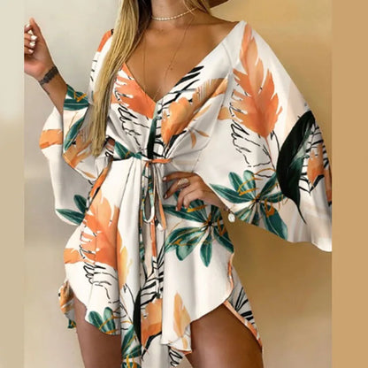 Flowers Print Bohemian Beach cover up by MadisonnSavannahBoutique