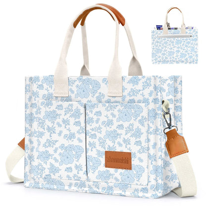 Canvas Tote Bags with Pockets by MadisonnSavannahBoutique