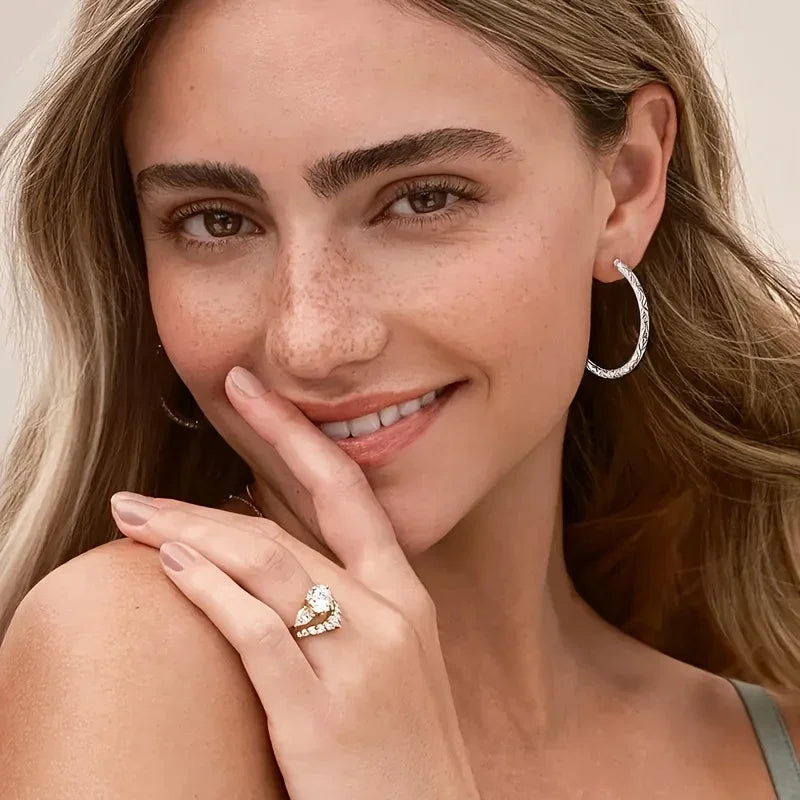Italian Craftsmanship Engraved Diamond Cut Patterns Earrings by MadisonnSavannahBoutique