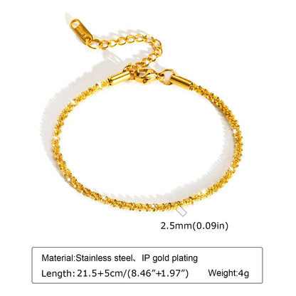 18k Gold Plated Foot Chain by MadisonnSavannahBoutique