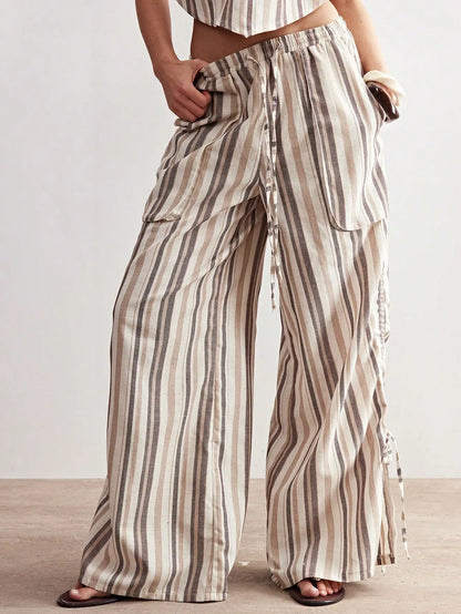 Bohemian Casual Wide Leg Pants by MadisonnSavannahBoutique