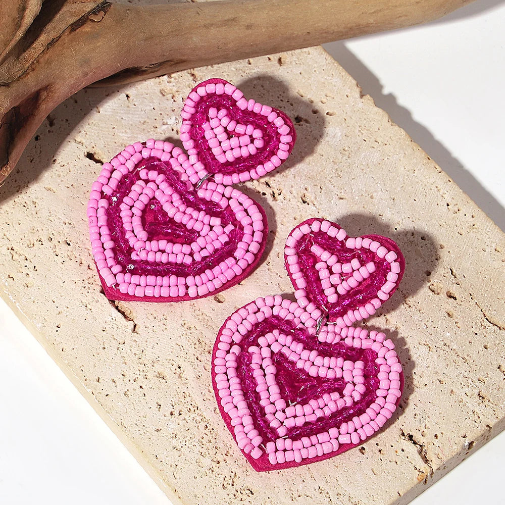 Bohemian Starfish Lobster Conch Seed Bead Drop Earrings Handmade by MadisonnSavannahBoutique