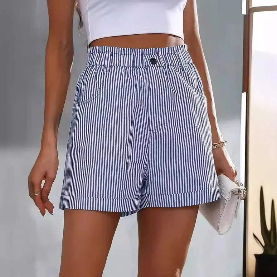 summer casual pocket striped casual shorts by MadisonnSavannahBoutique