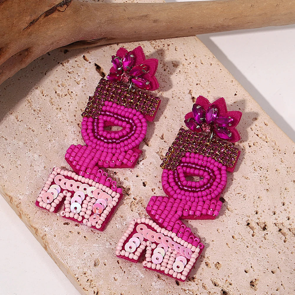 Bohemian Starfish Lobster Conch Seed Bead Drop Earrings Handmade by MadisonnSavannahBoutique