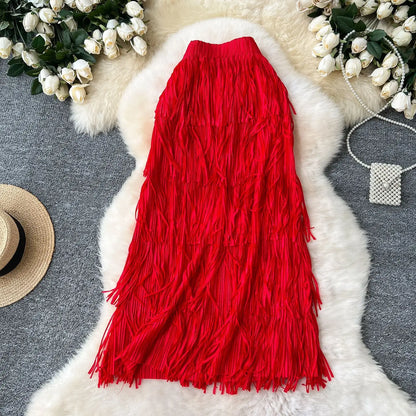 Midi Long Skirt For Women High Waist Skirts by MadisonnSavannahBoutique